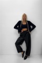pantalone effetto pelle martellata  clea